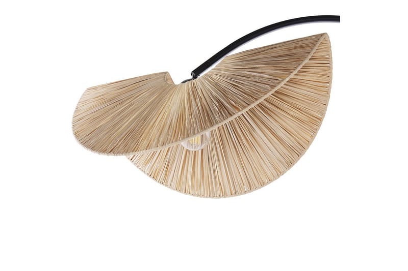 Santover Lattiavalaisin 189 cm - Musta/Luonnonväri - Valaistus - Sisävalaistus & lamput - Lattiavalaisin - 3-vartinen lattiavalaisin