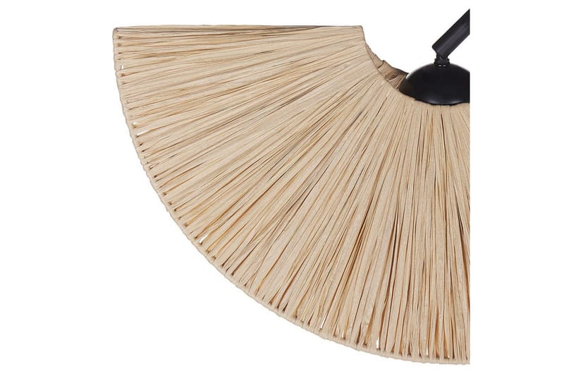 Santover Lattiavalaisin 189 cm - Musta/Luonnonväri - Valaistus - Sisävalaistus & lamput - Lattiavalaisin - 3-vartinen lattiavalaisin