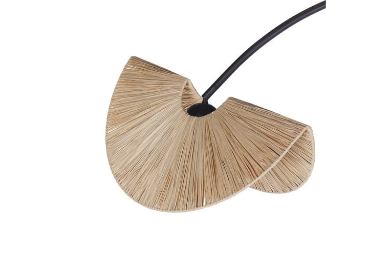 Santover Lattiavalaisin 189 cm - Musta/Luonnonväri - Valaistus - Sisävalaistus & lamput - Lattiavalaisin - 3-vartinen lattiavalaisin