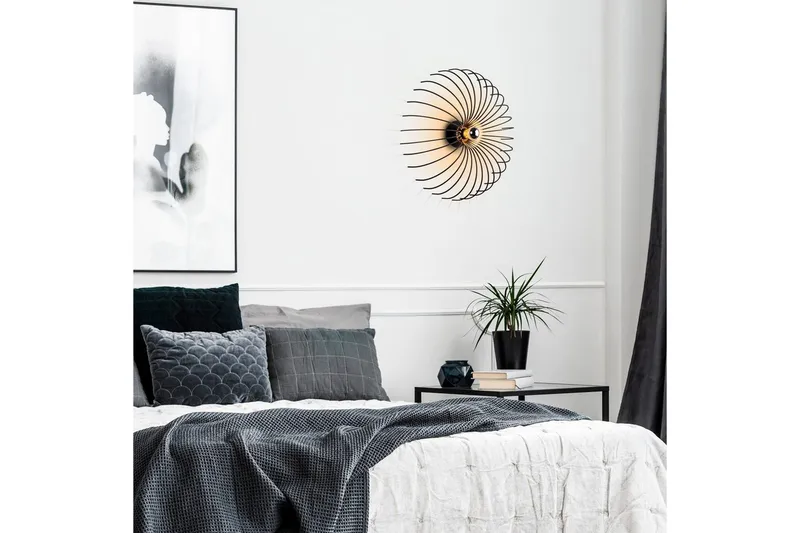 Seinävalaisin Subbersta Musta Halkaisija: 16 cm - Halkaisija: 16 cm - Valaistus - Sisävalaistus & lamput - Lattiavalaisin - 3-vartinen lattiavalaisin