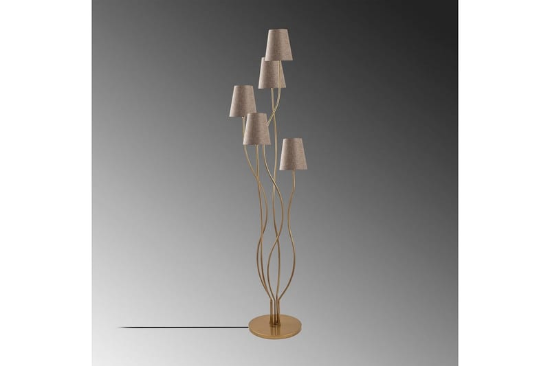 Sudattiavalaisin Crestor Kulta / Beige - Kulta / Beige - Valaistus - Sisävalaistus & lamput - Lattiavalaisin - 3-vartinen lattiavalaisin
