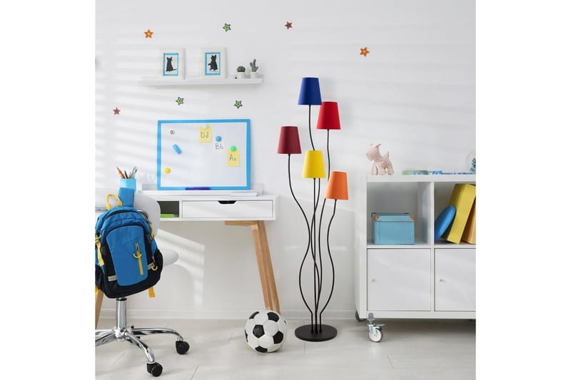 Sudattiavalaisin Crestor Monivärinen / Eloisat värit - Monivärinen / Eloisat värit - Valaistus - Sisävalaistus & lamput - Lattiavalaisin - 3-vartinen lattiavalaisin