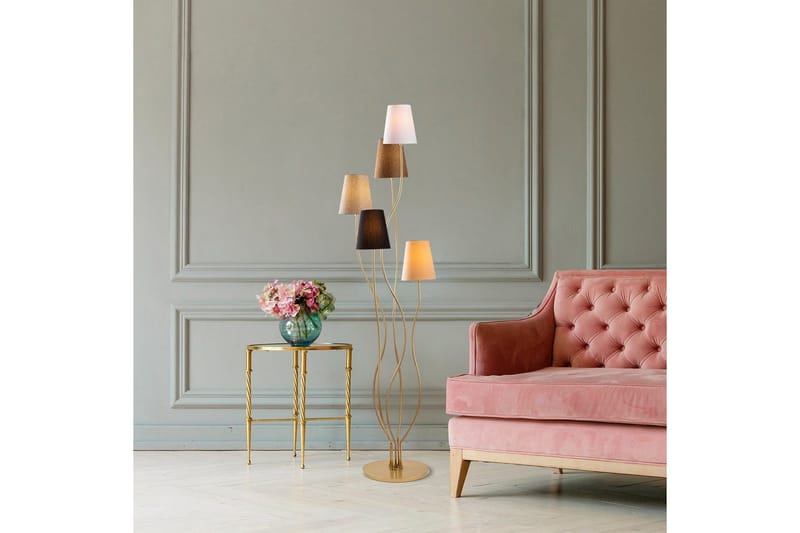 Sudattiavalaisin Crestor Monivärinen / Tummat värit - Monivärinen / Tummat värit - Valaistus - Sisävalaistus & lamput - Lattiavalaisin - 3-vartinen lattiavalaisin