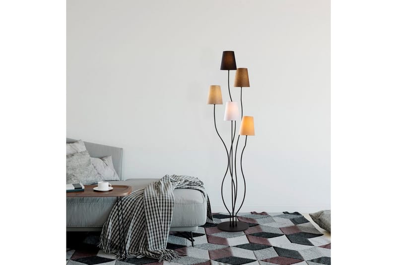 Sudattiavalaisin Crestor Monivärinen / Pehmeät värit - Monivärinen / Pehmeät värit - Valaistus - Sisävalaistus & lamput - Lattiavalaisin - 3-vartinen lattiavalaisin