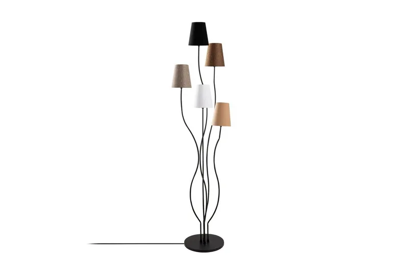 Sudattiavalaisin Crestor Monivärinen / Pehmeät värit - Monivärinen / Pehmeät värit - Valaistus - Sisävalaistus & lamput - Lattiavalaisin - 3-vartinen lattiavalaisin