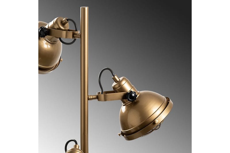 Sudattiavalaisin Desten Kulta - Kulta - Valaistus - Sisävalaistus & lamput - Lattiavalaisin - 3-vartinen lattiavalaisin