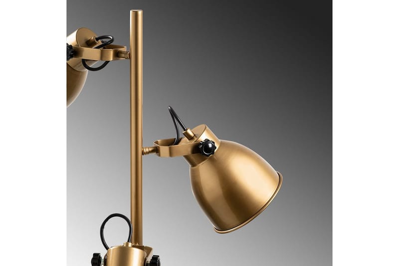 Sudattiavalaisin Elber Kulta - Kulta - Valaistus - Sisävalaistus & lamput - Lattiavalaisin - 3-vartinen lattiavalaisin