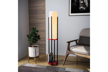 Sudattiavalaisin Hyllyvalaisin (Hyllyn korkeus: 60 cm) Musta / Punainen