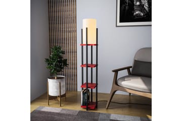 Sudattiavalaisin Hyllyvalaisin Lumi (Hyllyn korkeus: 29 cm) Musta / Punainen Beige