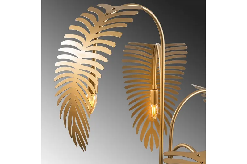 Sudattiavalaisin Kavilashmu kulta - Kulta - Valaistus - Sisävalaistus & lamput - Lattiavalaisin - 3-vartinen lattiavalaisin