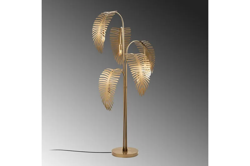 Sudattiavalaisin Kavilashmu kulta - Kulta - Valaistus - Sisävalaistus & lamput - Lattiavalaisin - 3-vartinen lattiavalaisin