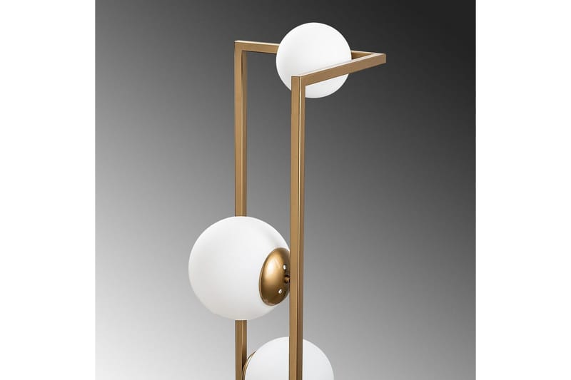 Sudattiavalaisin Kulma Kulta - Kulta - Valaistus - Sisävalaistus & lamput - Lattiavalaisin - 3-vartinen lattiavalaisin