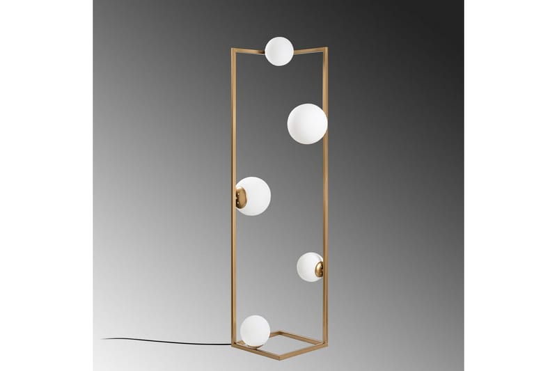 Sudattiavalaisin Kulma Kulta - Kulta - Valaistus - Sisävalaistus & lamput - Lattiavalaisin - 3-vartinen lattiavalaisin