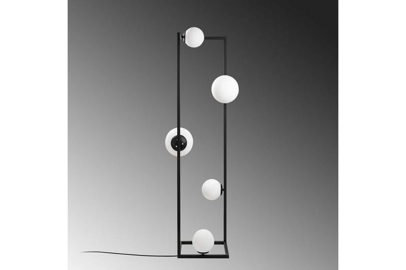 Sudattiavalaisin Kulma Musta - Musta - Valaistus - Sisävalaistus & lamput - Lattiavalaisin - 3-vartinen lattiavalaisin