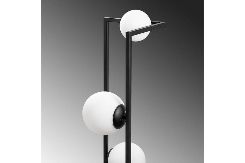 Sudattiavalaisin Kulma Musta - Musta - Valaistus - Sisävalaistus & lamput - Lattiavalaisin - 3-vartinen lattiavalaisin