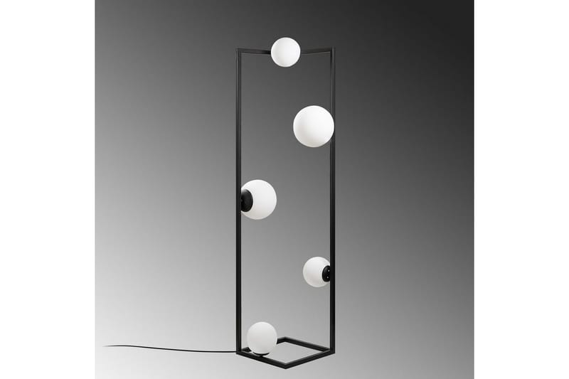 Sudattiavalaisin Kulma Musta - Musta - Valaistus - Sisävalaistus & lamput - Lattiavalaisin - 3-vartinen lattiavalaisin