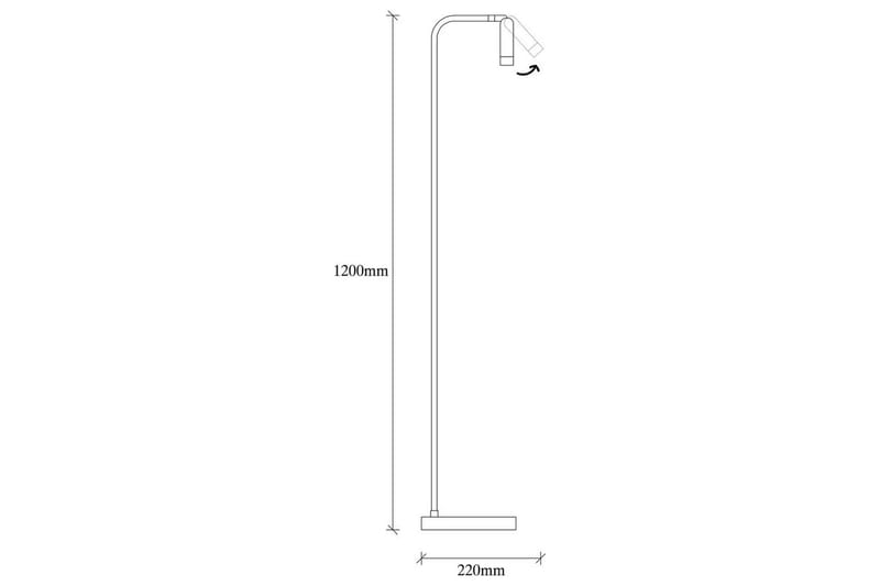 Sudattiavalaisin Matsuchi Musta - Musta - Valaistus - Sisävalaistus & lamput - Lattiavalaisin - 3-vartinen lattiavalaisin