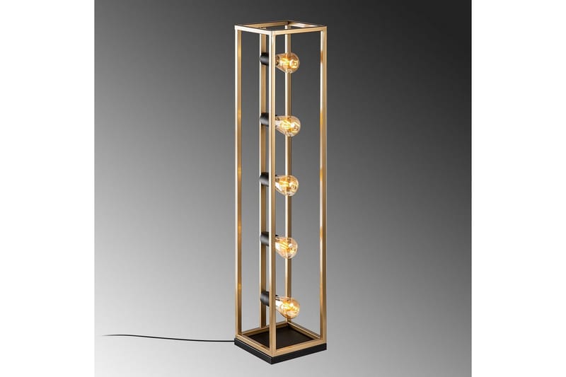 Sudattiavalaisin Orika Kulta - Kulta - Valaistus - Sisävalaistus & lamput - Lattiavalaisin - 3-vartinen lattiavalaisin