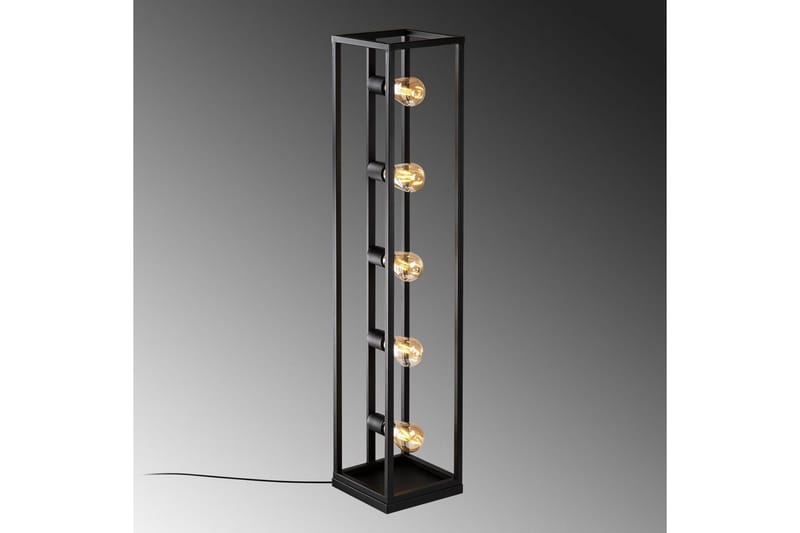 Sudattiavalaisin Orika Musta - Musta - Valaistus - Sisävalaistus & lamput - Lattiavalaisin - 3-vartinen lattiavalaisin