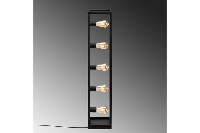 Sudattiavalaisin Orika Musta - Musta - Valaistus - Sisävalaistus & lamput - Lattiavalaisin - 3-vartinen lattiavalaisin