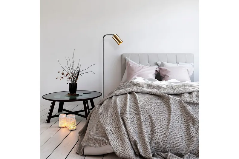 Sudattiavalaisin Quintra Musta / Vintage - 28 x 22 cm - Valaistus - Sisävalaistus & lamput - Lattiavalaisin - 3-vartinen lattiavalaisin