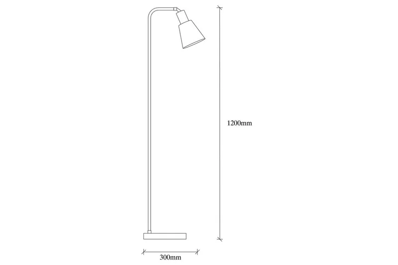 Sudattiavalaisin Quintra Musta / Vintage - 30 x 22 cm - Valaistus - Sisävalaistus & lamput - Lattiavalaisin - 3-vartinen lattiavalaisin