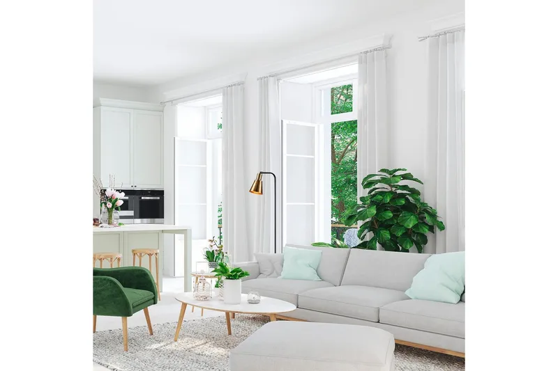 Sudattiavalaisin Quintra Musta / Vintage - 30 x 22 cm - Valaistus - Sisävalaistus & lamput - Lattiavalaisin - 3-vartinen lattiavalaisin