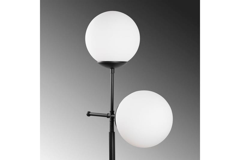 Sudattiavalaisin Ranpal Musta - Musta - Valaistus - Sisävalaistus & lamput - Lattiavalaisin - 3-vartinen lattiavalaisin