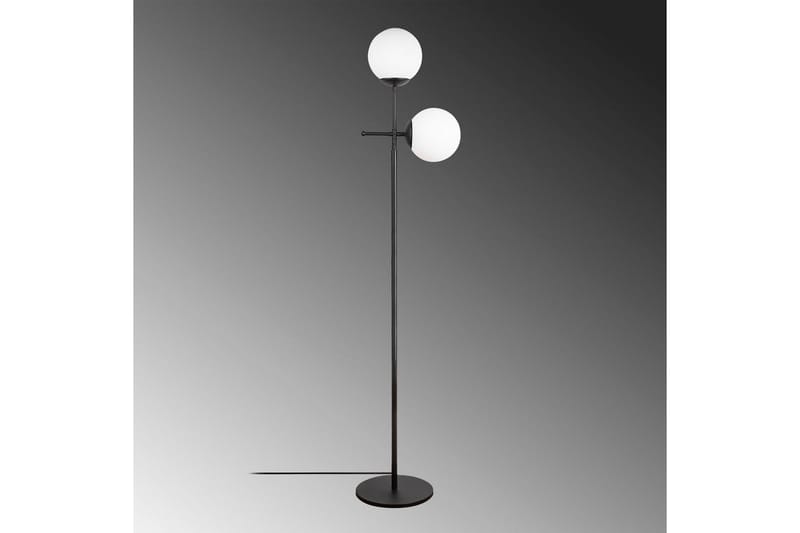 Sudattiavalaisin Ranpal Musta - Musta - Valaistus - Sisävalaistus & lamput - Lattiavalaisin - 3-vartinen lattiavalaisin