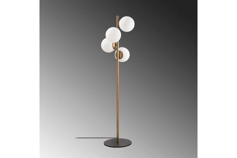 Sudattiavalaisin Rysta Kulta - Kulta - Valaistus - Sisävalaistus & lamput - Lattiavalaisin - 3-vartinen lattiavalaisin