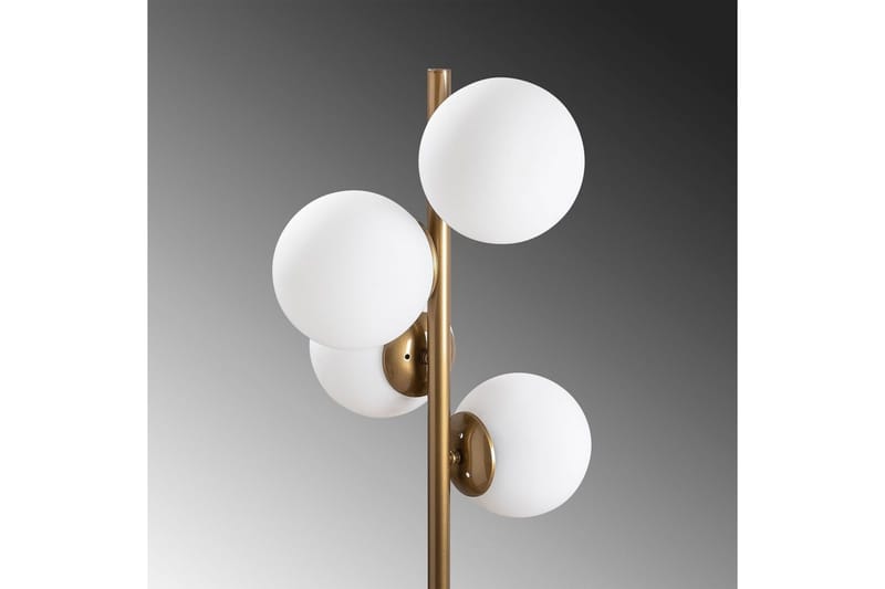 Sudattiavalaisin Rysta Kulta - Kulta - Valaistus - Sisävalaistus & lamput - Lattiavalaisin - 3-vartinen lattiavalaisin