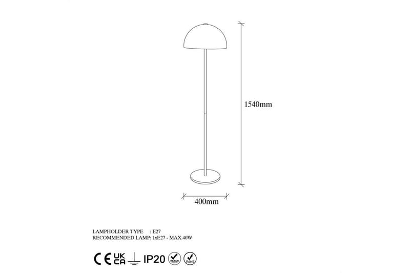 Sudattiavalaisin Sekoitettu Kulta - Kulta - Valaistus - Sisävalaistus & lamput - Lattiavalaisin - 3-vartinen lattiavalaisin