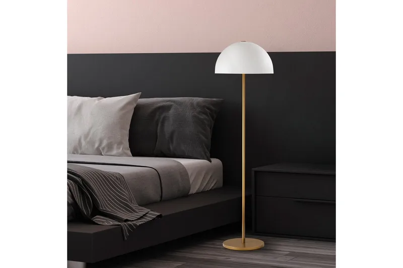 Sudattiavalaisin Sekoitettu Kulta Valkoinen - Kulta Valkoinen - Valaistus - Sisävalaistus & lamput - Lattiavalaisin - 3-vartinen lattiavalaisin