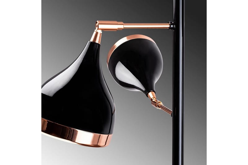 Sudattiavalaisin Soodx Musta / Kupari - Kupari/Musta - Valaistus - Sisävalaistus & lamput - Lattiavalaisin - 3-vartinen lattiavalaisin