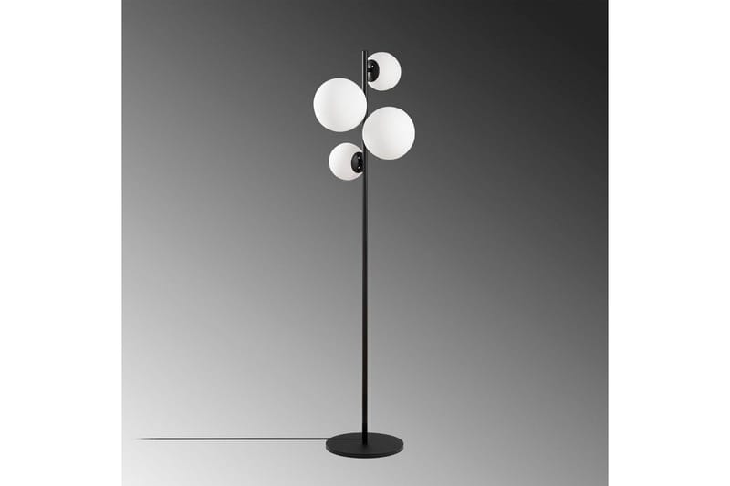 Sudattiavalaisin Subin Musta / Valkoinen - Musta / Valkoinen - Valaistus - Sisävalaistus & lamput - Lattiavalaisin - 3-vartinen lattiavalaisin