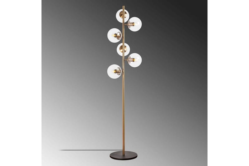 Sudattiavalaisin Subin Vintage Läpinäkyvä - Vintage Läpinäkyvä - Valaistus - Sisävalaistus & lamput - Lattiavalaisin - 3-vartinen lattiavalaisin