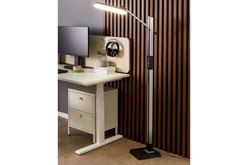 Tyrekli Lattiavalaisin 144 cm - Tummanharmaa - Valaistus - Sisävalaistus & lamput - Lattiavalaisin - 3-vartinen lattiavalaisin