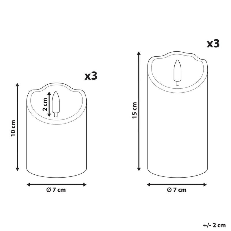 LED-kynttilä Amorea Setti 6 - Valaistus - Sisävalaistus & lamput - Tunnelmavalaistus