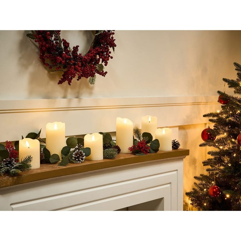LED-kynttilä Amorea Setti 6 - Sisustustuotteet - Joulukoristeet & juhlakoristeet - Joulukoristeet - Joulukynttilä