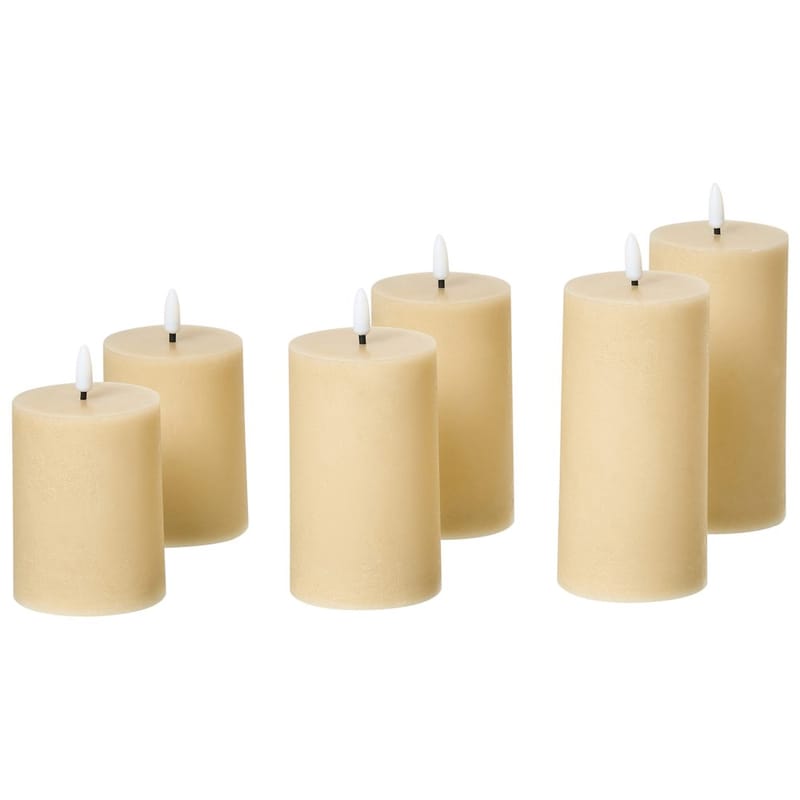 LED-kynttilä Braise setti 6:lla - Sisustustuotteet - Joulukoristeet & juhlakoristeet - Joulukoristeet - Joulukynttilä