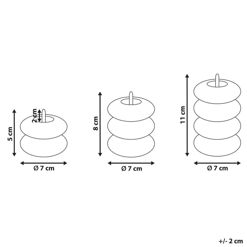 LED-kynttilä Eternis Setti 3 - Sisustustuotteet - Joulukoristeet & juhlakoristeet - Joulukoristeet - Joulukynttilä