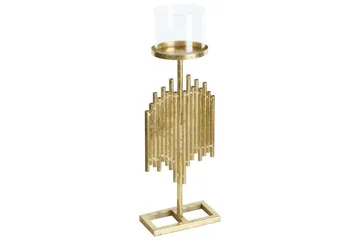 Ljusstake Beliani Nias 18x13x53 cm GOLD - Sisustustuotteet - Kynttilä & tuoksut - Kynttilänjalat & lyhdyt