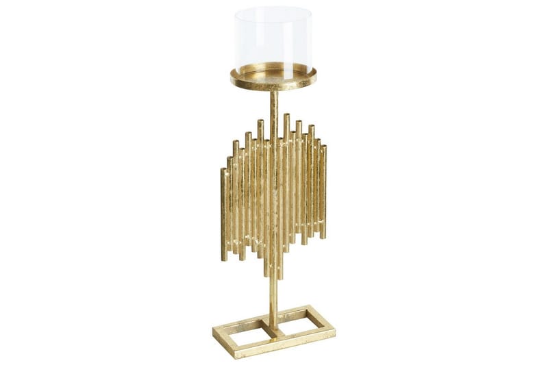 Ljusstake Beliani Nias 18x13x53 cm GOLD - Sisustustuotteet - Kynttilä & tuoksut - Kynttilänjalat & lyhdyt