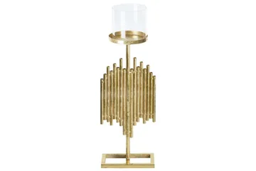 Ljusstake Beliani Nias 18x13x53 cm GOLD - Sisustustuotteet - Kynttilä & tuoksut - Kynttilänjalat & lyhdyt