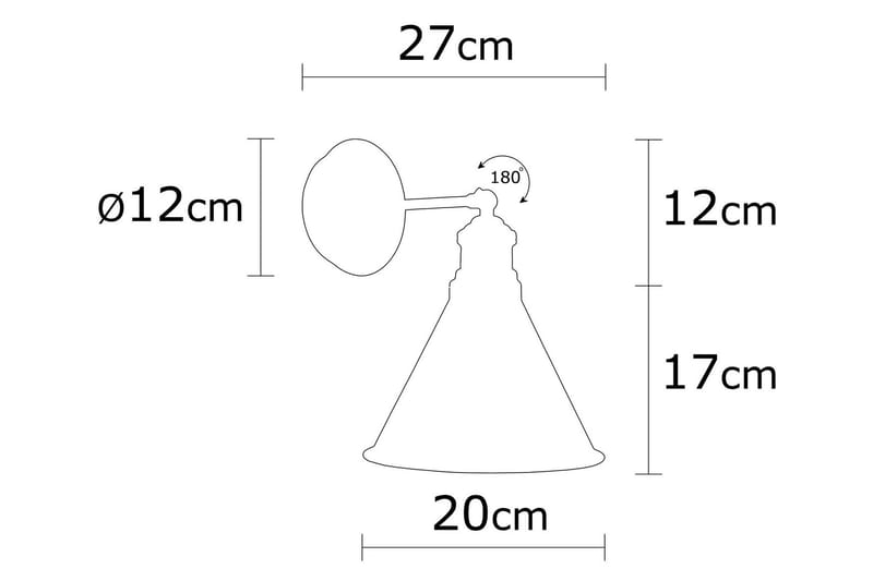 Adrim Seinään Kiinnitettävä Lukulamppu - Musta - Valaistus - Sisävalaistus & lamput - Lukuvalot