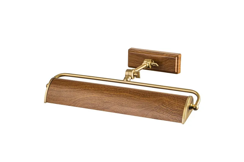 Kuvavalaisin Elstead Lighting Winchfield 445x127x318 mm, Ikääntynyt messinki & tammiefekti, 445x127x318 mm, Ikääntynyt messinki & tammiefekti