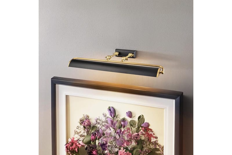Kuvavalaisin Elstead Lighting Winchfield 703x127x318 mm, Ikääntynyt messinki & mattamusta - 703x127x318 mm, Ikääntynyt messinki & mattamusta - Valaistus - Sisävalaistus & lamput - Lukuvalot