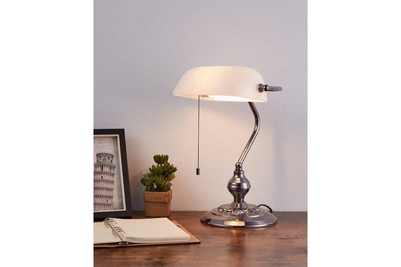 Pöytävalaisin Eglo Banker Nickel Valkoinen - Valkoinen - Valaistus - Sisävalaistus & lamput - Lukuvalot - Lukuvalo pöytä