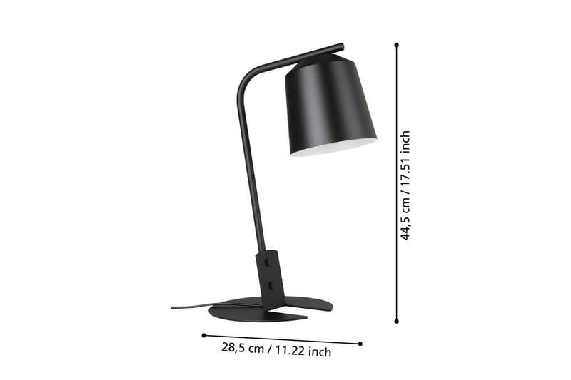 Pöytävalaisin Eglo Oneda - Musta/Valkoinen - Valaistus - Sisävalaistus & lamput - Lukuvalot - Lukuvalo pöytä