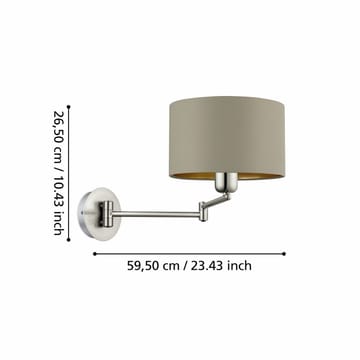 Seinävalaisin Maserlo - 23 cm - Valaistus - Sisävalaistus & lamput - Lukuvalot